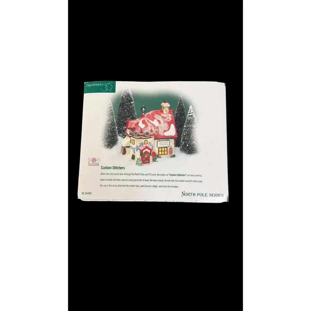 Vintage 1998 Dept 56 “Custom Stitchers” North Pole Series ElfLand House Village